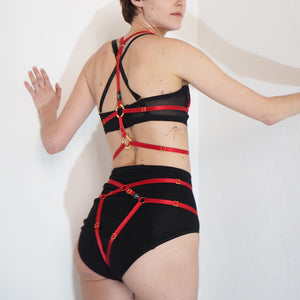 Bon Bondage Harness Slim ruby