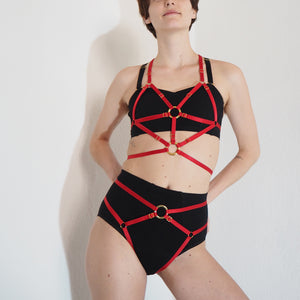 Bon Bondage Harness Slim ruby