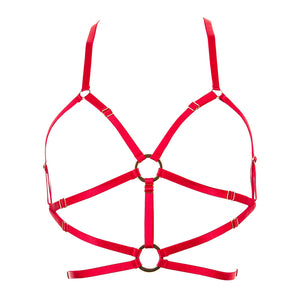 Bild in Slideshow öffnen, Bon Bondage Harness Slim ruby
