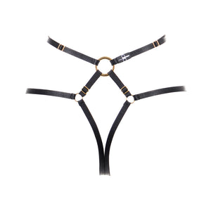 Bon Bondage Harness Thong Slim black