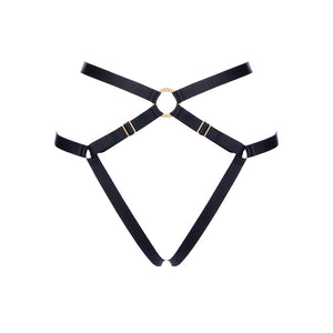 Bild in Slideshow öffnen, Bon Bondage Harness Thong black
